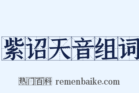 紫诏天音组词是什么意思的图片